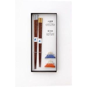 日本製 富士山 對筷禮盒組|木質筷子 情侶對筷 夫妻對筷 - 富士通販