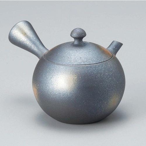 日本製 常滑燒 煙燻銀 碳化點茶壺|陶瓷泡茶壺 - 富士通販