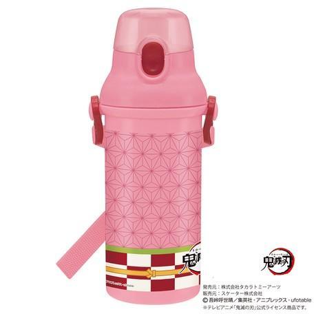 日本製鬼滅之刃水瓶|抗菌銀離子一鍵式水壺 - 富士通販
