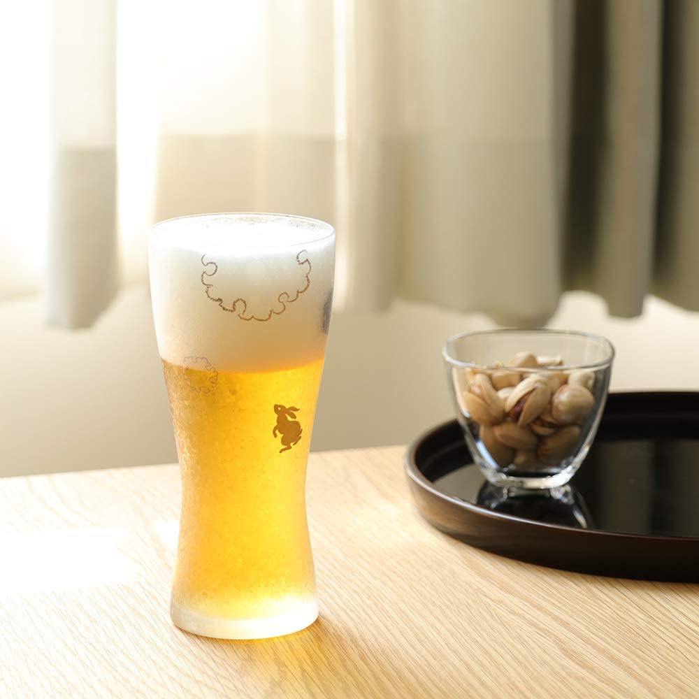 日本石塚哨子啤酒杯-金魚煙火|雪兔|千鳥-三款可選 - 富士通販