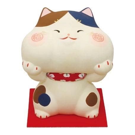 三花貓造型公仔存錢筒| 無釉陶,裝飾品、辦公療癒 - 富士通販