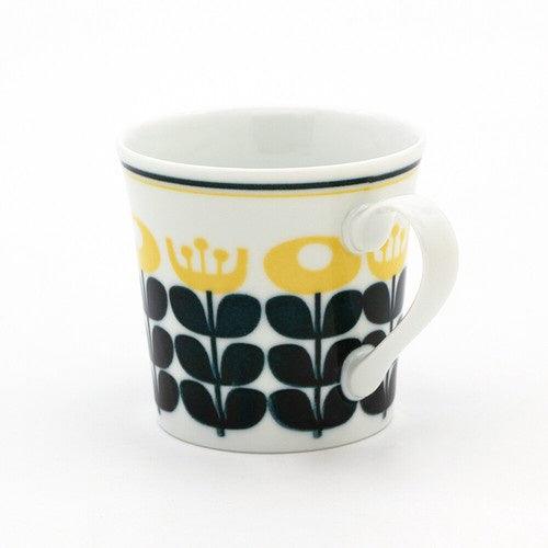日本製 美濃燒 北歐風 花卉 造型馬克杯|陶瓷咖啡杯 - 富士通販