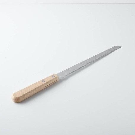 日本製 燕三條 木柄不鏽鋼麵包刀|吐司刀 粗齒麵包刀 烘焙工具 - 富士通販