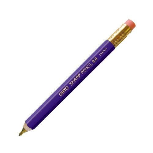 日本製 OHTO 復古感木質六角自動鉛筆 2.0mm|APS-680E 素描鉛筆 - 富士通販