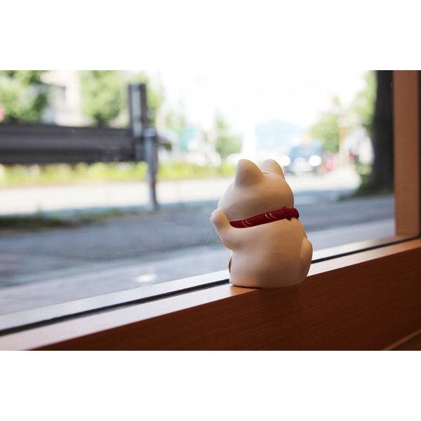 日本 RYUKODO 龍虎堂貼臉招財貓|白色和金色招財貓擺飾 開店送禮 - 富士通販