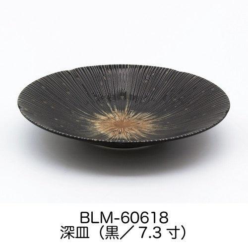日本製 美濃燒 千段十草 陶瓷盤|深盤 菜盤 水果盤 - 富士通販