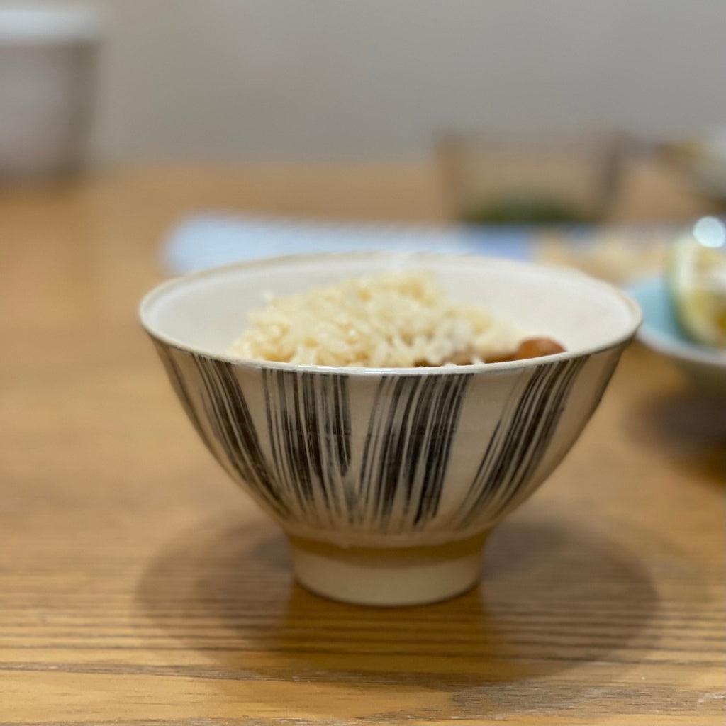 日本製 波佐見燒 粉引刷毛 餐碗|共兩色 - 富士通販