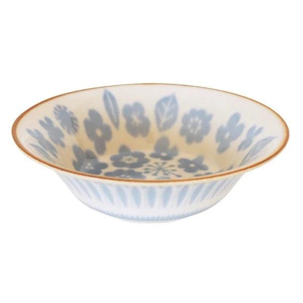 日本製 BISQUE 美濃燒 海鷗 花 陶瓷碗 |湯碗 飯碗 沙拉碗 - 富士通販
