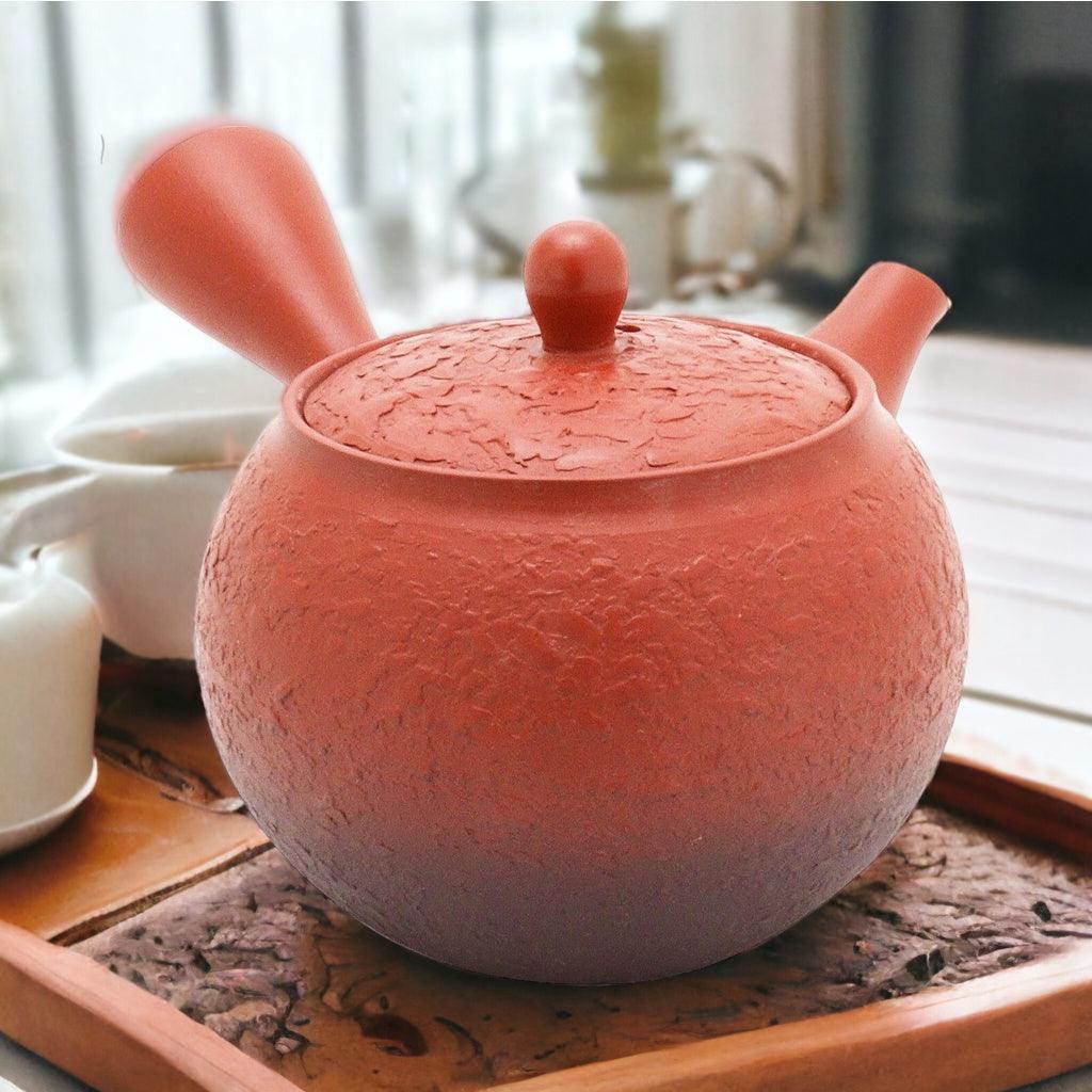 日本製 常華燒 竹春小丸黑灰 深蒸茶壺|側把壺 陶瓷茶壺 - 富士通販