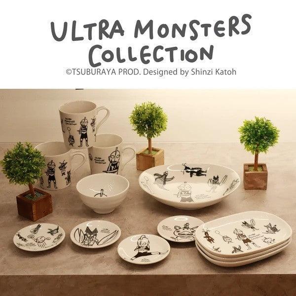 日本製 ULTRAMAN 奧特曼 造型陶瓷餐具|餐碗 橢圓盤 - 富士通販