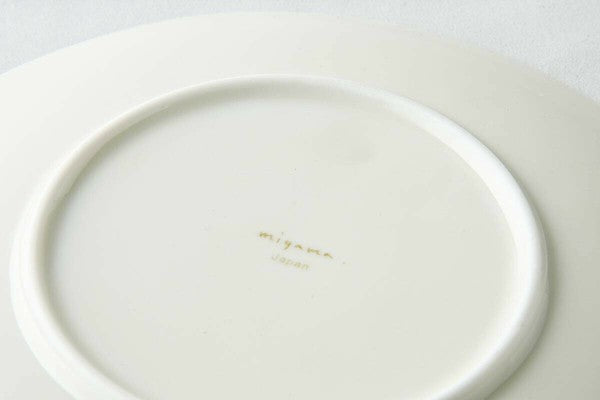 日本製 美濃燒 Miyama 深山 float 15公分/20公分雕刻野花盤 | 甜點盤 蛋糕盤