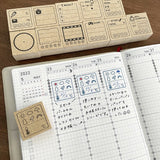 日本製 Stamp Marche 木頭手帳印章 多款 | 子彈筆記 手帳素材 木質印章