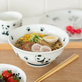 日本製 熊貓白瓷杯碗系列 | 拉麵碗 湯杯 碗公 兒童碗 熊貓 可愛碗