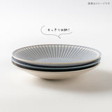 日本製 美濃燒 Albee 潑水十草輕量圓盤14.5cm | 可微波 點心盤 水果盤