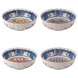 日本製 Marusan Kondo 美濃燒 藍染小花紋4.5吋碗 | 陶瓷碗 湯碗 飯碗