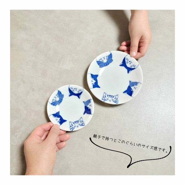 日本製 美濃燒 SHICHITA 貓咪餐盤10/12公分 | 陶瓷盤  餐盤 水果盤 貓咪盤