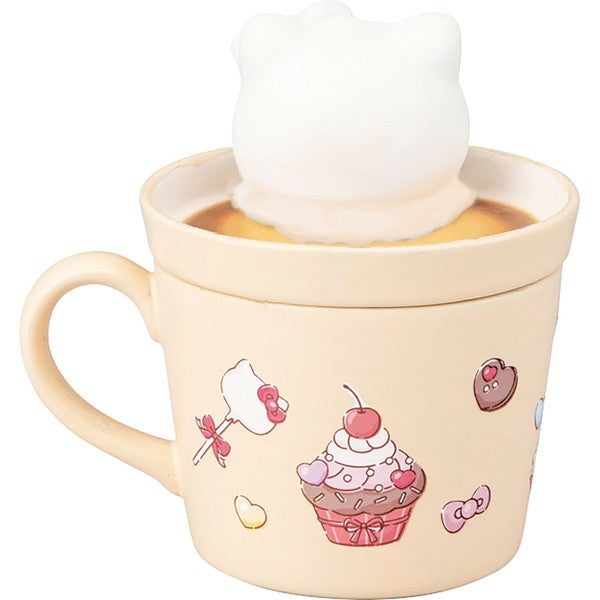 日本 正版三麗鷗 Sanrio 立體拉花造型馬克杯 | 陶瓷杯 把手杯 拉花杯蓋 美樂蒂 酷洛米