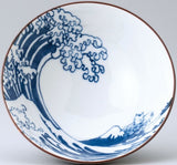 日本製 美濃燒 貓咪浮世繪衝浪茶碗 | 飯碗 湯碗 浮世繪 富士山 貓奴