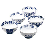 日本製 波佐見燒 藍繪青花瓷染付茶碗5入組｜12cm 米飯碗 入厝禮品 陶瓷碗