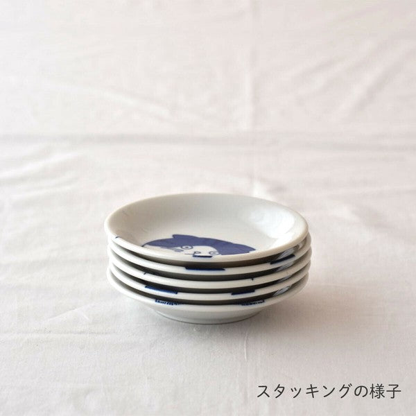 日本製 美濃燒 SHICHITA 貓咪圖案11公分盤 | 餐盤 盤子 甜點盤 分菜盤 陶瓷盤 貓奴必收