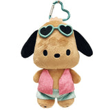 日本 Sanrio 三麗鷗 日燒吊飾收納包 | 黑皮 拉鍊收納包 零錢包 包包吊飾 小物包 曬黑Kitty