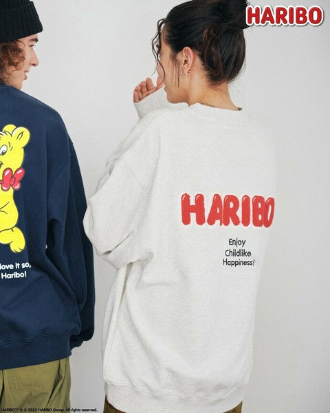 日本代購 愛心熊 刺繡大學T HARIBO 情侶大學t 大學t 情侶裝冬天 日系大學t 衛衣女 衛衣男