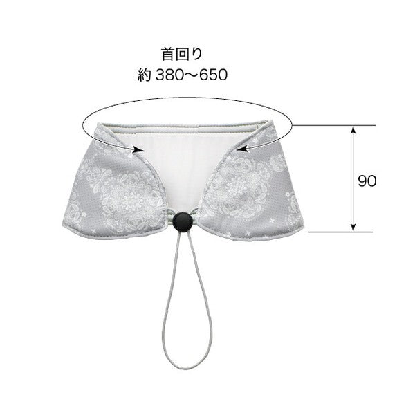 日本 男女適用抗菌涼感頸套束帶款 附保冷劑｜涼感巾 防曬圍脖 脖子防曬