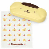 日本 Sanrio 三麗鷗 大臉造型眼鏡盒 | 大耳狗 怕洽狗 酷洛米 硬殼眼鏡盒 附眼鏡布