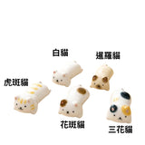 日本製 波佐見燒 圓滾貓咪造型筷架 全5款｜筷托 貓咪陶瓷擺飾 筷架 筷子架