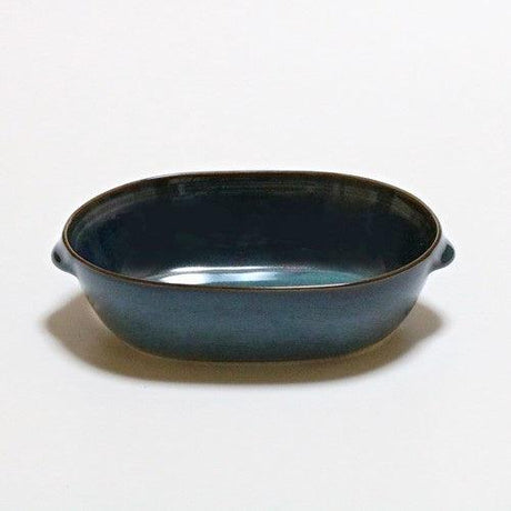 雙柄橢圓焗烤盤 2入 陶瓷餐盤 - 富士通販