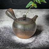 日本製 常滑燒 一心灰釉 側把茶壺 300cc｜紫砂壺 泡茶壺 陶瓷茶壺
