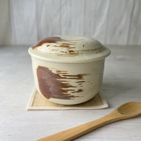 日本製 250ml 陶瓷茶碗蒸杯附蓋｜日系質感蒸碗 和食器 居家餐桌 日常料理