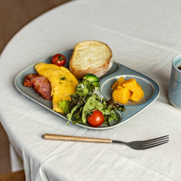 日本製 NEST 早餐分隔盤｜日系質感餐盤 輕食盤 居家餐桌 分格盤
