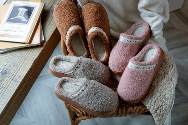 Tirol Cozy 厚底毛絨室內拖鞋 23–24.5cm｜日系居家拖鞋 室內鞋 輕量防滑 暖腳拖 保暖拖鞋