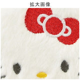 【三麗鷗】圓形刺繡雙面隨身鏡 附登山扣｜日常補妝鏡 放大鏡 毛絨隨身鏡 包包掛飾