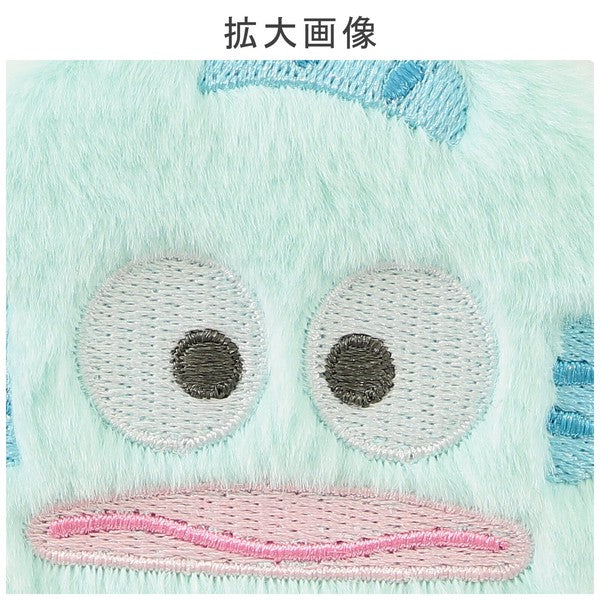 【三麗鷗】圓形刺繡雙面隨身鏡 附登山扣｜日常補妝鏡 放大鏡 毛絨隨身鏡 包包掛飾