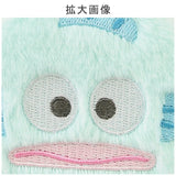 【三麗鷗】圓形刺繡雙面隨身鏡 附登山扣｜日常補妝鏡 放大鏡 毛絨隨身鏡 包包掛飾