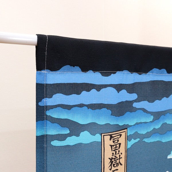 日式和風居家玄關隔簾 85×150cm 和風門簾 葛飾北斎 富士山｜富士山門簾 門簾兩片式 廚房門簾