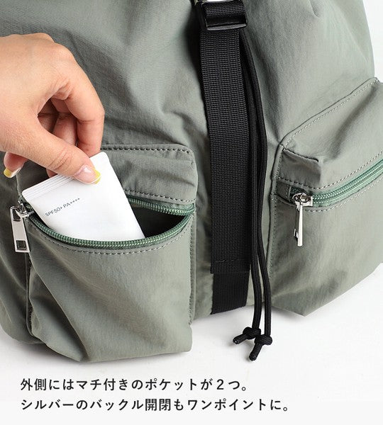 日本 LIZDAYS 多功能尼龍後背包｜430g超輕量 A4可放 防潑水 媽媽包 旅行背包
