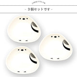 日本 雪之精靈 長尾山雀造型小盤 3件組｜調味碟 小菜碟 醬油碟 點心盤