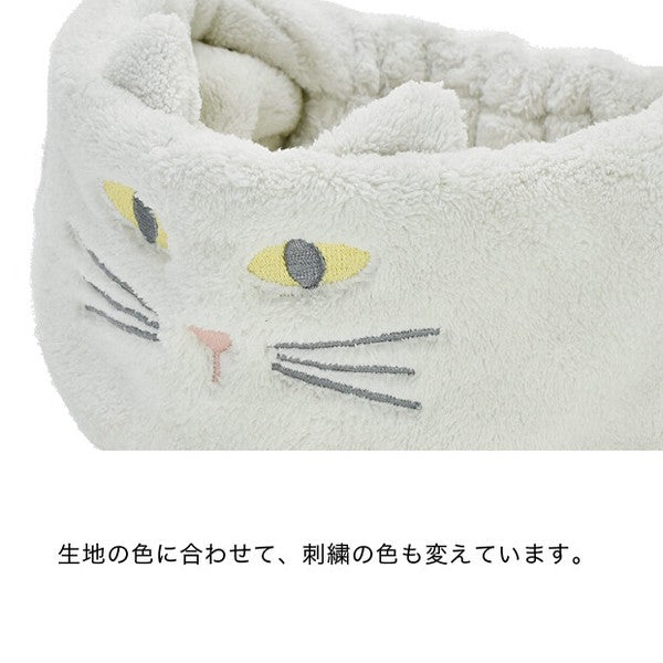 日本 Sopii 動物造型吸水髮帶 貓咪 熊熊｜速乾髮帶 洗臉髮帶 乾髮巾 洗臉巾 日本代購