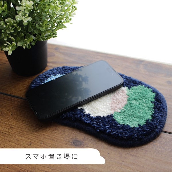 日本 nook 蓬鬆造型迷你置物墊｜飾品置物墊 桌面收納墊 玄關鑰匙墊 桌墊