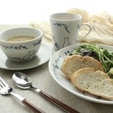 日本製 美濃燒 Ameri cat 貓咪手繪風陶瓷餐具系列｜早午餐盤 湯碗 咖啡杯 湯杯