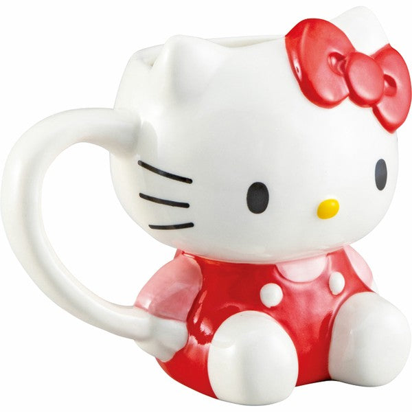 日本 三麗鷗 Hello Kitty 立體造型馬克杯 200ml｜咖啡杯 牛奶杯 凱蒂貓水杯 可愛水杯