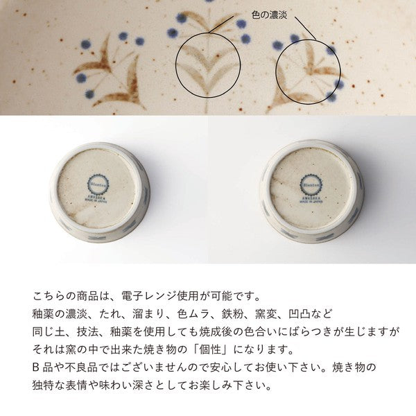 日本製 Blanton 美濃燒 小盤子｜深棕色系植物風 小碟子 蛋糕盤 餅乾盤 飾品盤