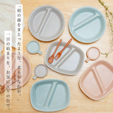 日本製 Misty 輕量分隔午餐盤｜陶瓷分隔盤 方形圓形 早午餐盤 可微波 洗碗機可用
