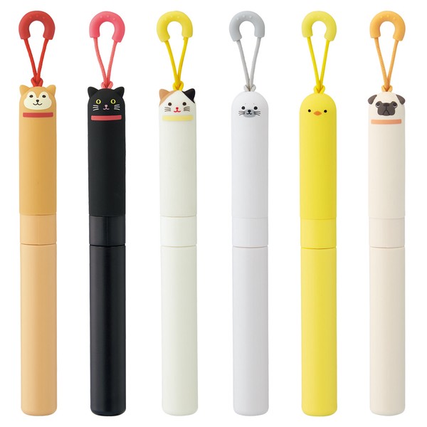 日本 LIHIT LAB PuniLabo 動物造型隨身剪刀 | 便攜剪刀 兒童剪刀 附掛繩
