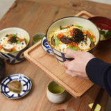 日本製 natural69 波佐見燒 焦吳須丼碗 | 陶瓷碗 大碗 深碗 丼飯碗 烏龍麵碗 碗公 高台碗