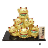 龍虎堂 幸福團子擺飾│金運版 招財貓  達摩 貓頭鷹 青蛙