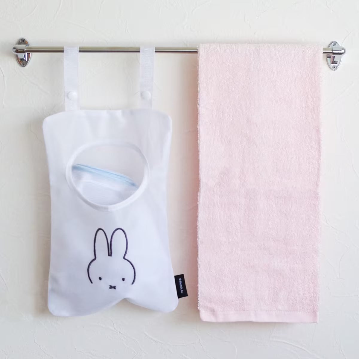 日本 miffy 米飛兔 掛式網狀收納袋｜浴室收納 玩具收納袋 掛式收納袋